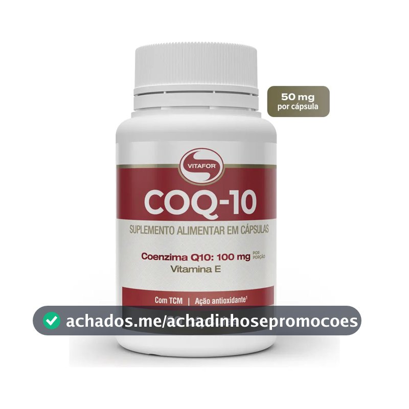 Coenzima Q10 Vitafor em cápsula Sem sabor
