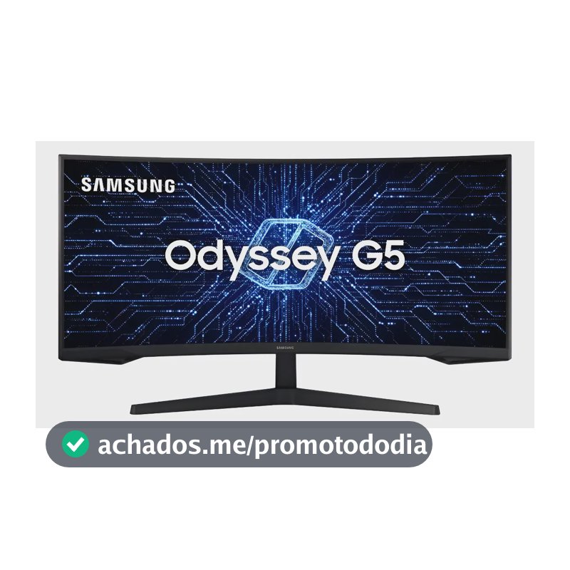 Monitor Gamer Samsung Odyssey G5 34  Uwqhd Preto 127/220v