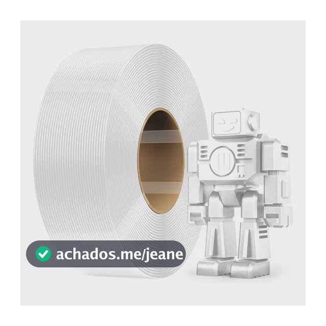 Filamento 3d Creality Cr-petg 1,75mm 1kg Refil Sem Carretel Branco