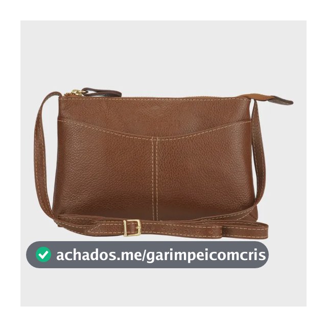 Bolsa Menegatti Transversal Pequena Fisalia Couro Legítimo