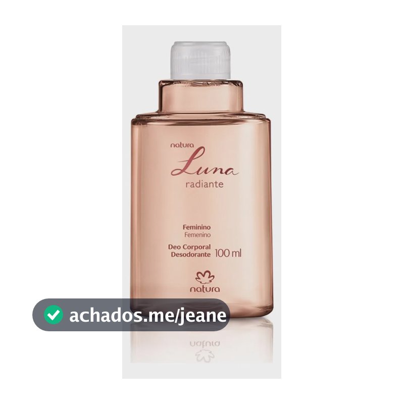 Refil Desodorante Corporal Natura Luna Radiante 100ml