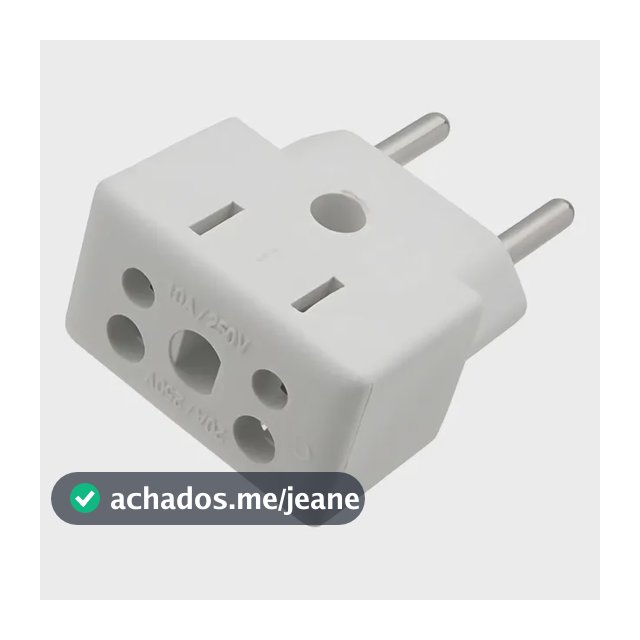Kit 5 Adaptador De Tomada Universal 3 Pinos Benjamin 10a/20a 127v