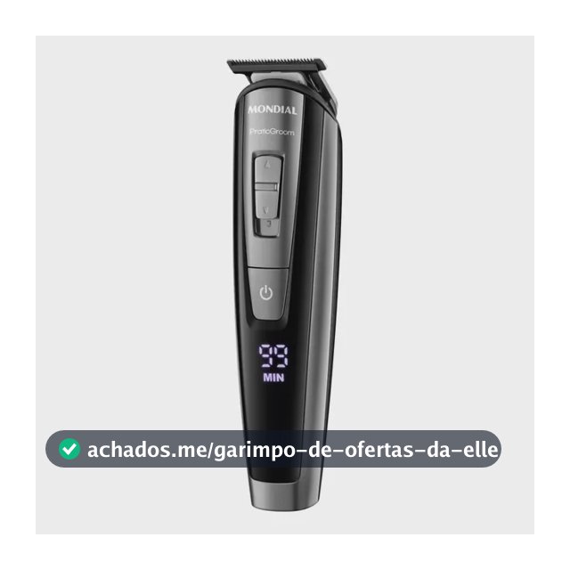Aparador de Pelos PraticGroom, Mondial, 6W - BG-09