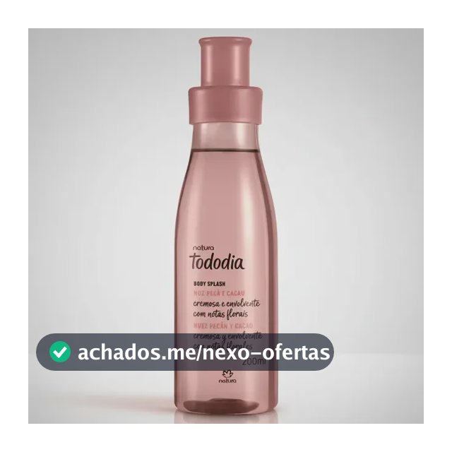 Natura Tododia Noz Pecã e Cacau Feminino Body Splash 200ml