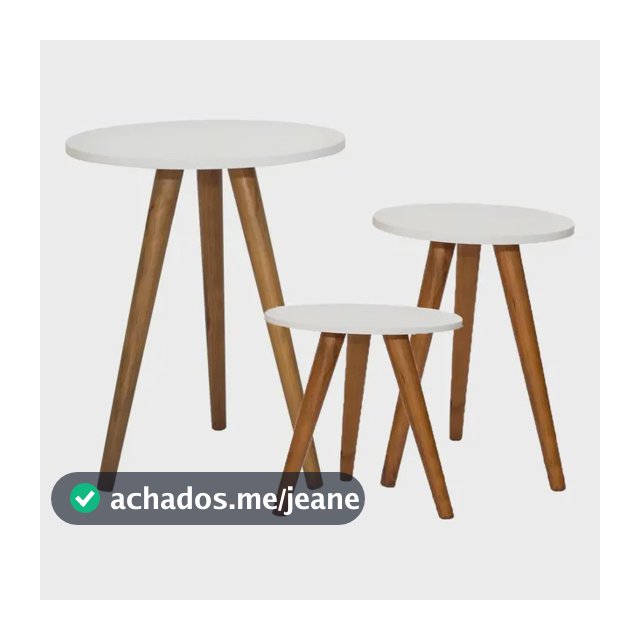 Três Mesas Retrô De Canto Pé Palito Top De Sala De Decoração