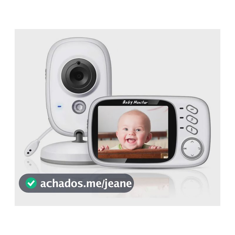 Baba Eletronica Visão Noturna Vb603 Video Voz Camera S/ Fio Cor Branco 127/220v