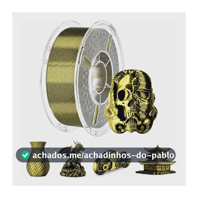Filamento Pla Impressão 3d Silk Bicolor/tricolor 1kg--sol3d Preto/dourado