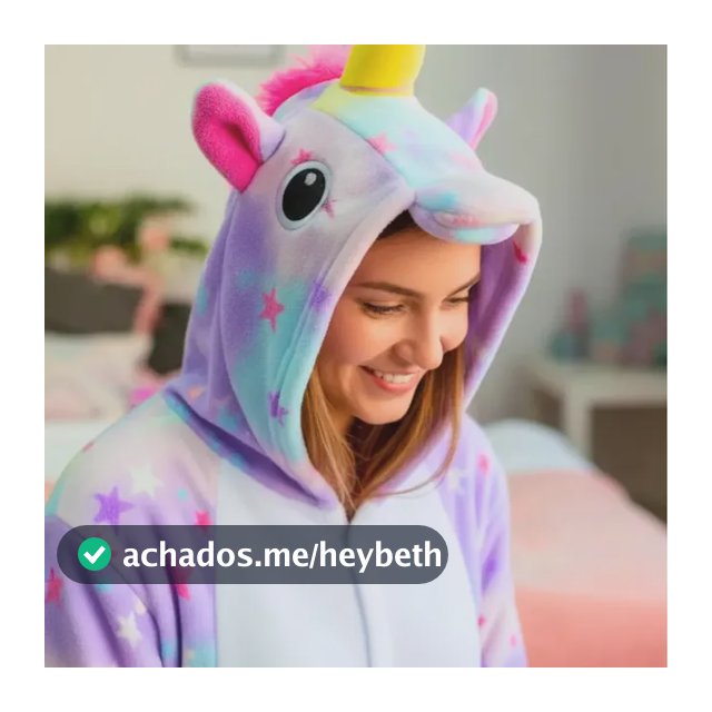 Macacão Pijama Kigurumi Unicórnio Adulto Unissex