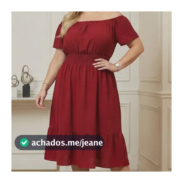 Vestido Ciganinha Plus Size Midi Duna Ombro A Ombro Gg A G3