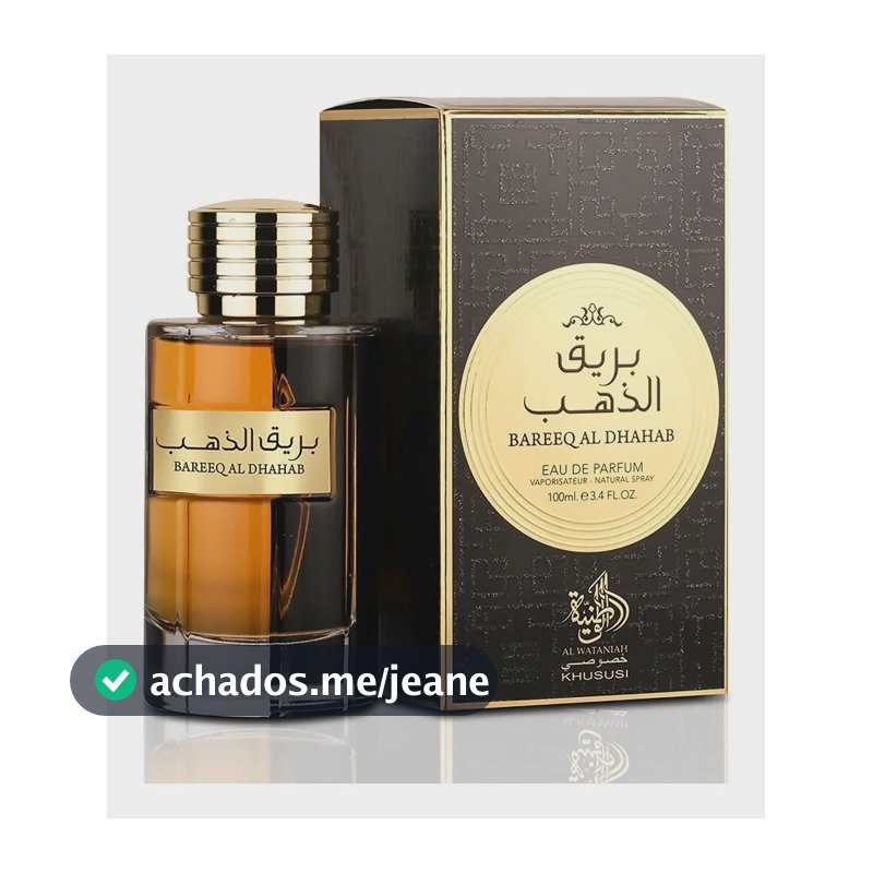Perfume Árabe Masculino Al Wataniah Bareeq Al Dhahab 100ml Eau de Parfum