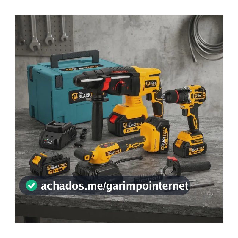 Kit Multi Ferramentas 3 Em 1 Brushless S/ Fio 21v Acessórios