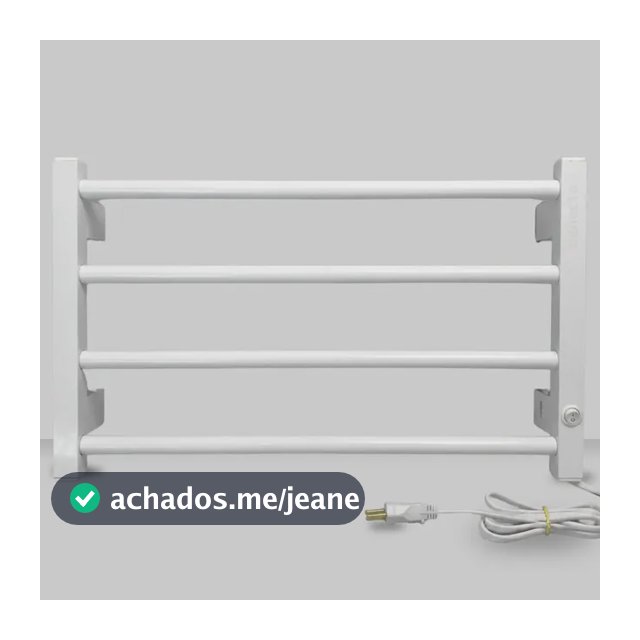 Toalheiro Térmico Elétrico Secador Alumínio, Branco E Preto