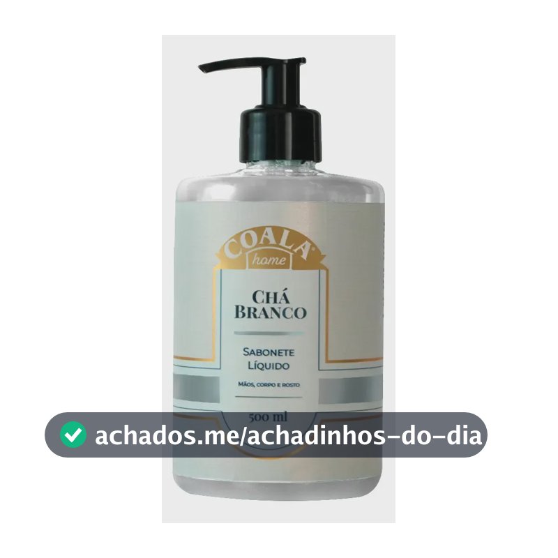 Sabonete Líquido Corpo Mãos Chá Branco Coala Home 500ml