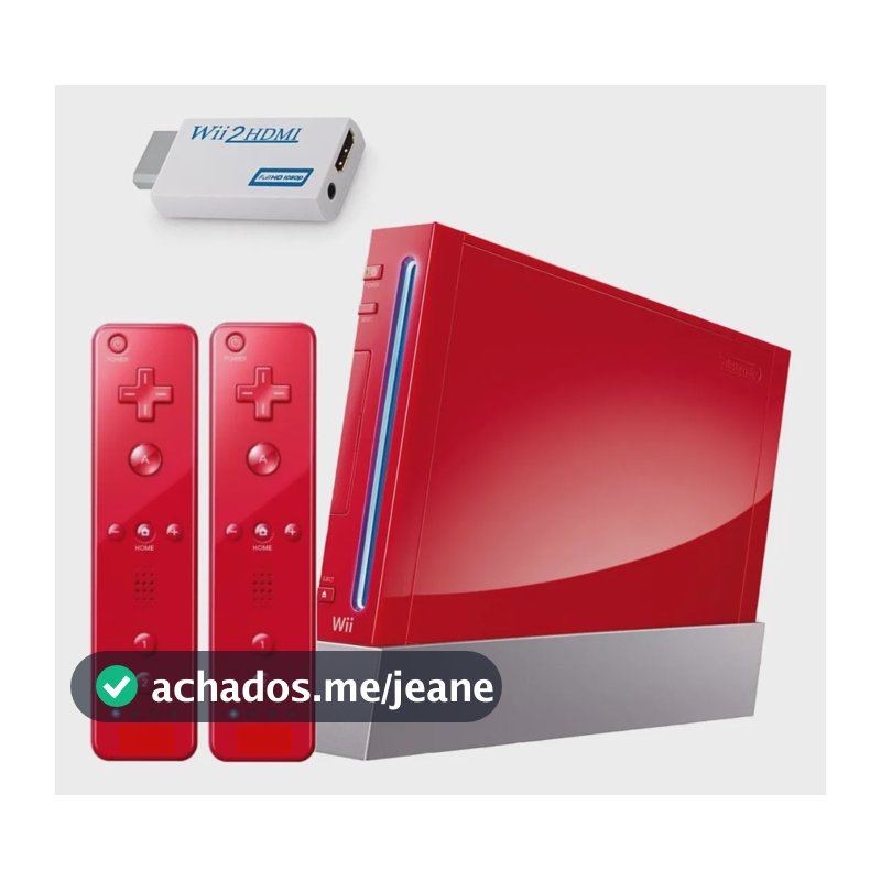 Console Nintendo Wii Completo (totalmente Revisado) Vermelho (bivolt)