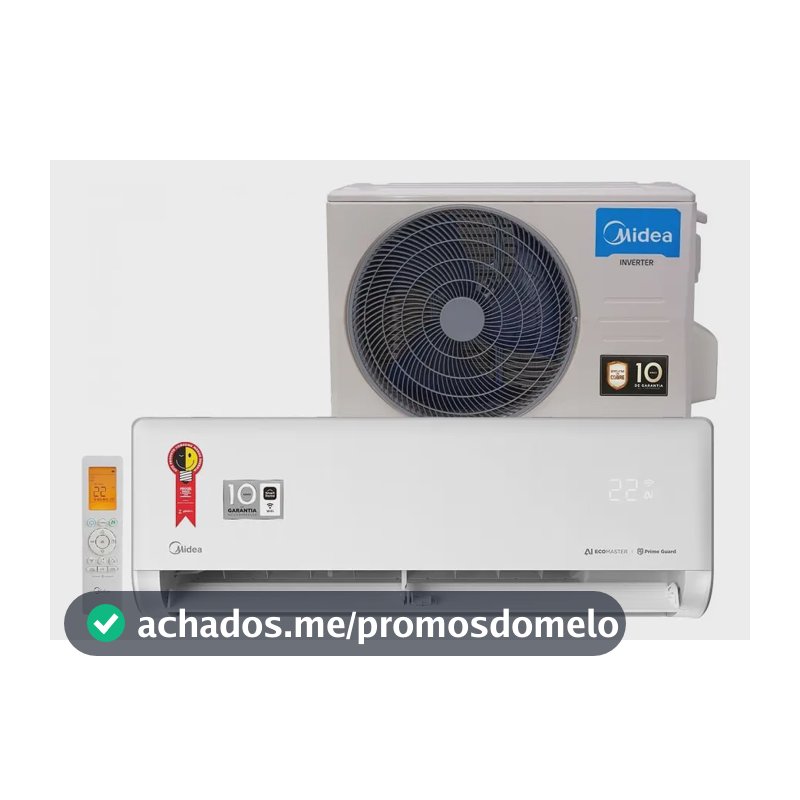 Ar Condicionado Split 9.000 Btus Inverter Ai Ecomaster Q/f M Cor Branco