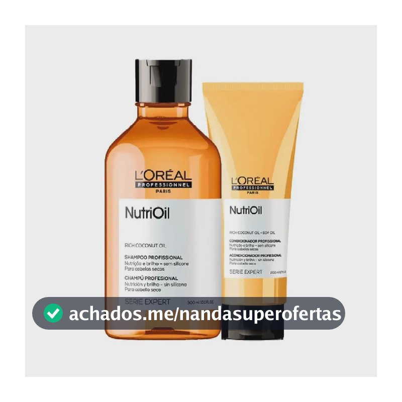 Kit L'Oréal Professionnel Serie Expert NutriOil Shampoo 300ml + Condicionador 200ml