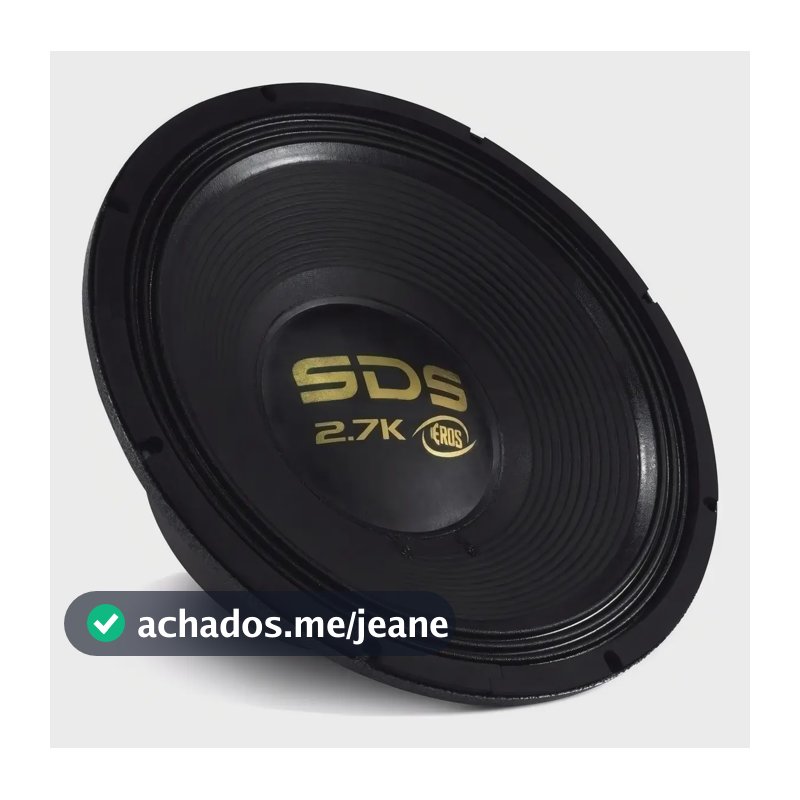 Alto Falante Woofer Eros E-15 Sds 2.7 1350w Rms 15 Polegadas