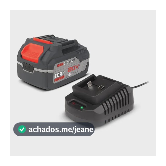 Kit Bateria E Carregador Tork Ferramentas 20v 4ah