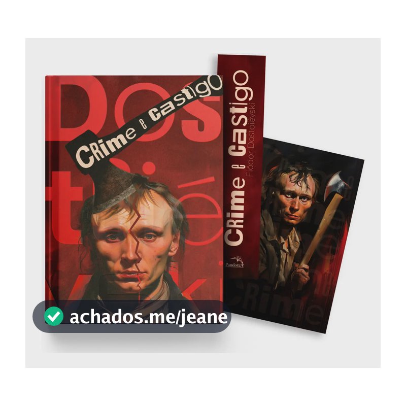 Crime e castigo Edição Capa Dura - Com Card e Marcador de Páginas para colecionar - Traduzido do russo - Dostoiévski, Fiódor - Ciranda Cultural - Capa Dura