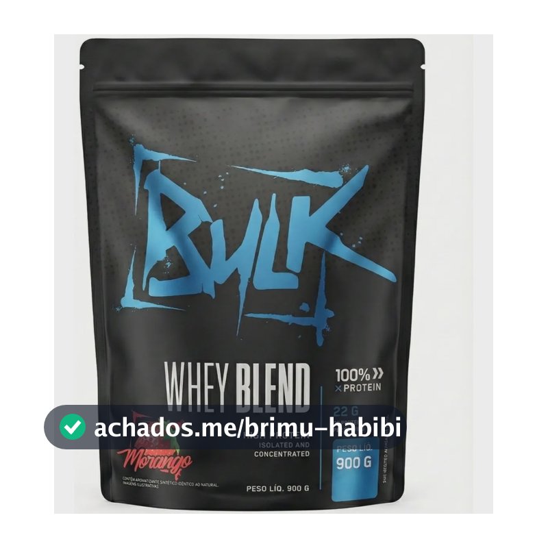 Whey Protein Blend Morango 900g Bulk Nutrition