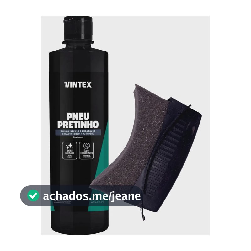 Pneu Pretinho Vonixx Brilha Pneus Carro Moto Vintex 500ml