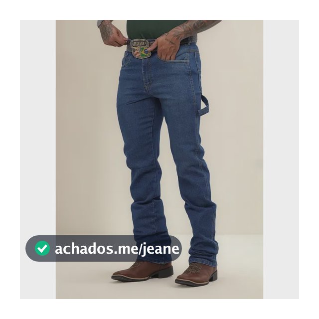 Calça Country Muladeiro Carpinteira  Masculina Rodeio Azul C