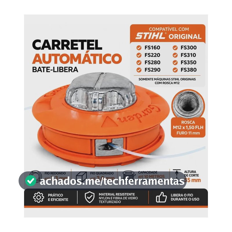 Carretel Automático Roçadeira Stihl Fs160 Fs220 Fs280 Fs290