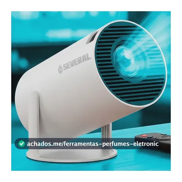 Projetor Smart Portátil Full Hd 4k Bluetooth Wifi Cor Branco Android 11.0 5g Tv Cinema Em Casa Several Importados