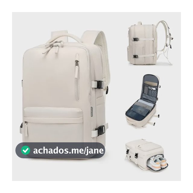 Mochila Viagem Impermeavel Executiva Grande Para Notebook