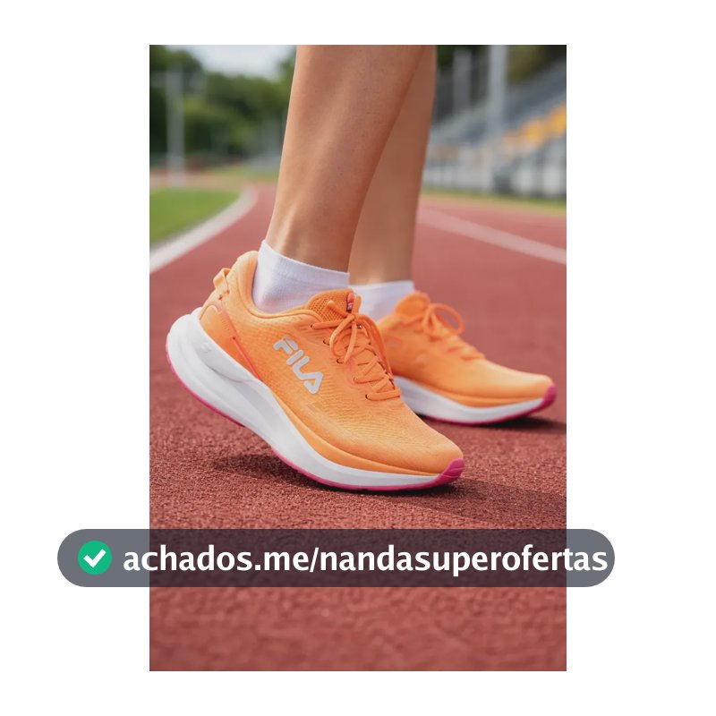 Tenis Fila Feminino Caminhada Corrida Treino Academia Promo Laranja 37 Br