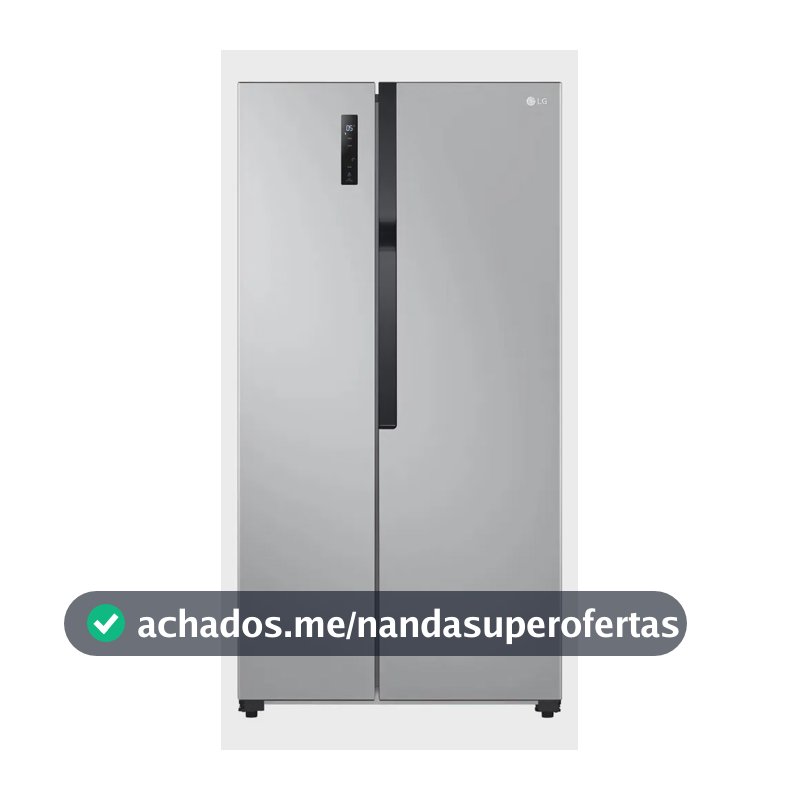 Geladeira Side by Side LG Frost Free 519 L Inox Look Inverter