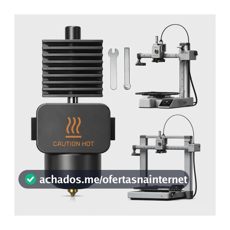 Bico Hotend 0.4 mm para Bambu Lab A1 e A1 Mini de Aço Temperado