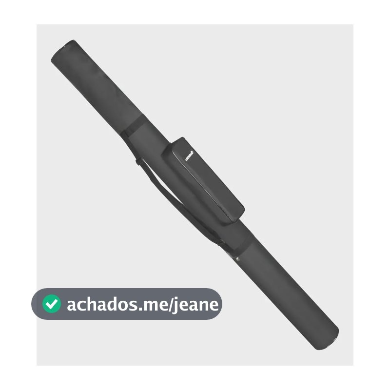 Capa Porta Varas Jogá Dobrável E Impermeável 10 Varas Preto 1.2 Metros