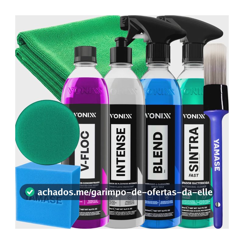 Kit Lavagem Automotiva V-floc Blend Sintra Intense Vonixx