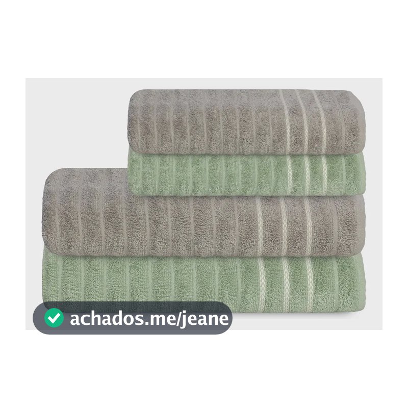 Jogo Toalha Oceane 450g/m² 4pç 2 Banho 2 Rosto Camesa