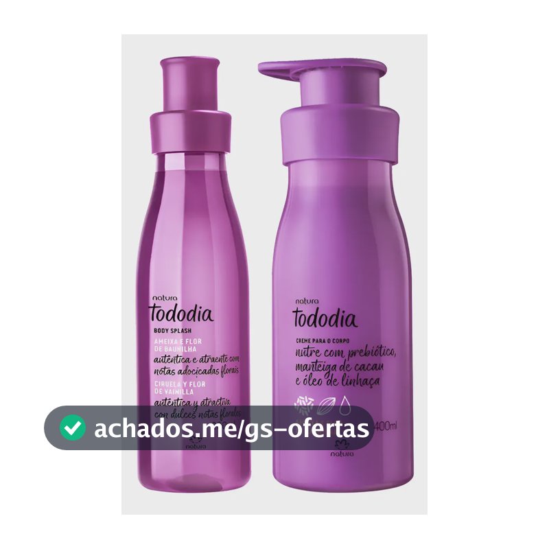 Natura Ameixa Flor De Baunilha Kit Hidratante E Body Splash Ameixa E Flor De Baunilha