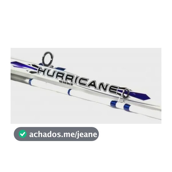 Vara Molinete Rapala Hurricane 390h (3,90m) 3 Partes Tubular Branco