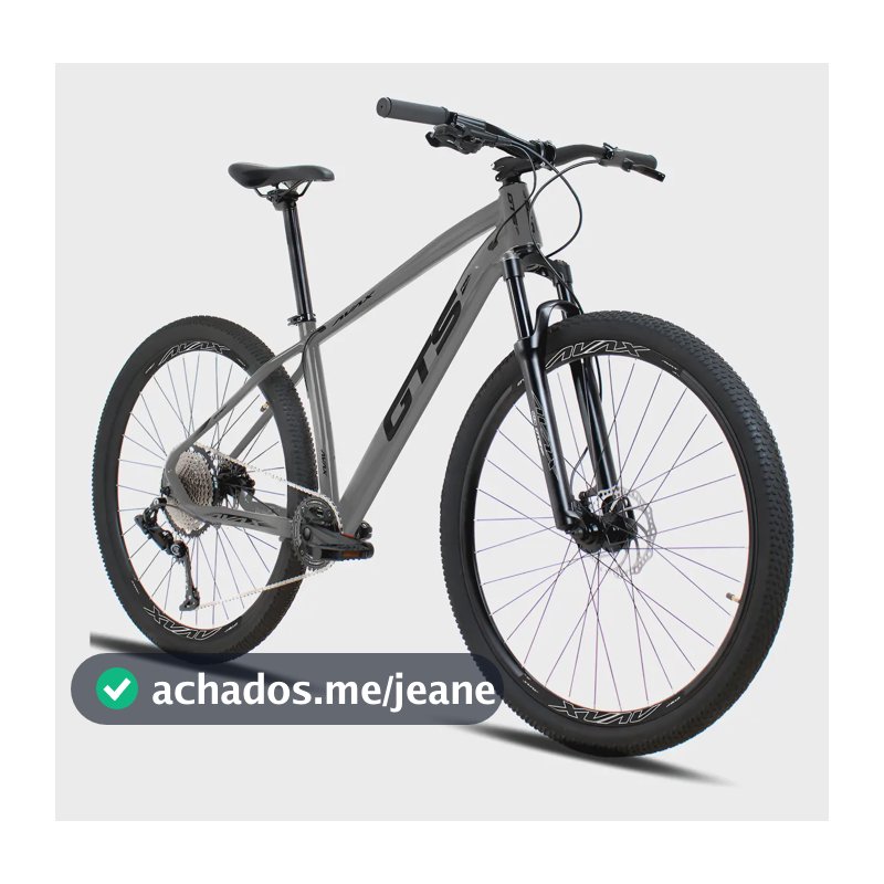 Bicicleta Aro 29 Gts Feel Avax 12v Freio A Disco Hidráulico Cor Cinza Tamanho Do Quadro 21