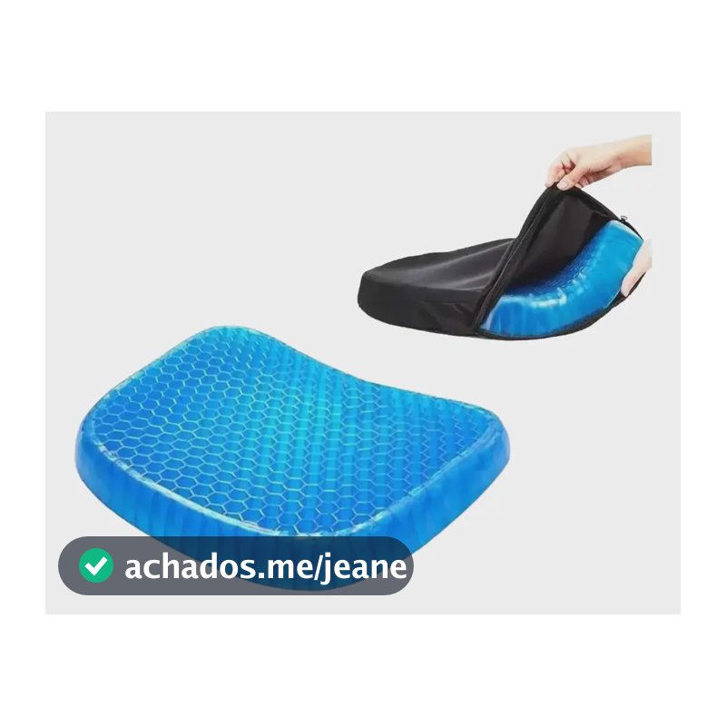 Almofada de Gel Retangular Antiescaras para Cadeira, da Macarons Bazar
