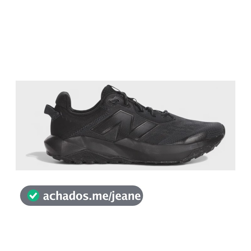 Tênis New Balance Nitrel V6 Amortecimento Estável Preto Preto 40 Br