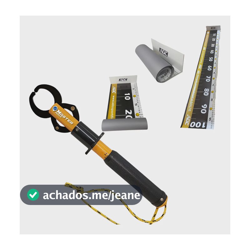 Alicate Pega Peixe Com Balança + Régua Oficial 100cm Lona