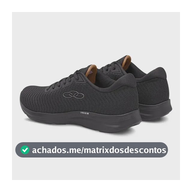 Tênis Olympikus Atmos Feminino Corrida Confortável Preto