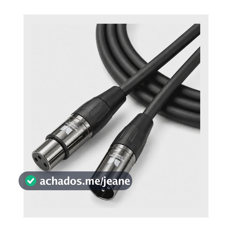 Cabo para Microfone Monster Cable ProLink Classic XLR 10FT 3 Metros