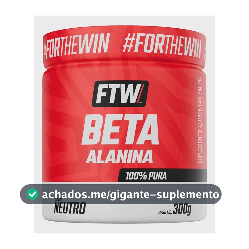 Beta Alanina 100% Pura Pote 300g - FTW