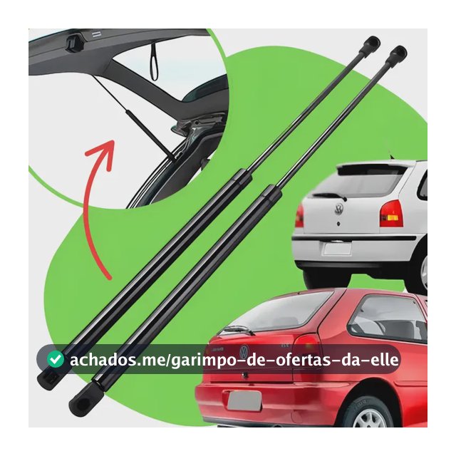 Par Amortecedor Porta Malas Tampa Traseira Gol Bola G2 G3 G4