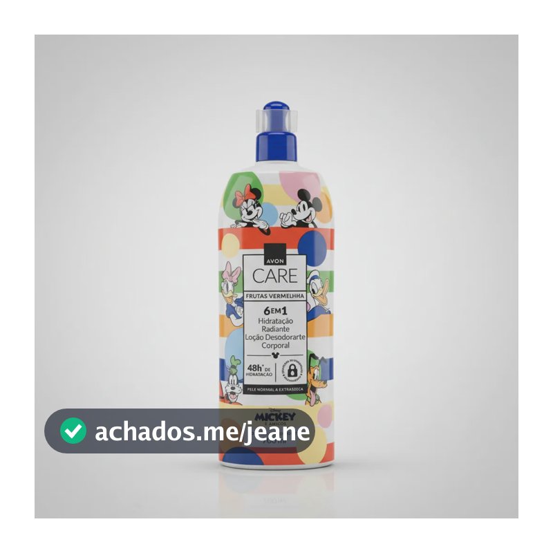 Hid Corp Fr Verm 700ml Care Avon Mickey Frutos Vermelhos