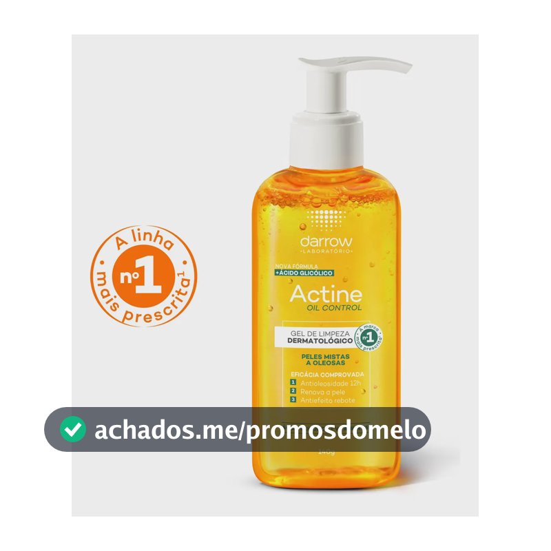 Gel de Limpeza Facial Darrow Actine Oil Control Refil 140g