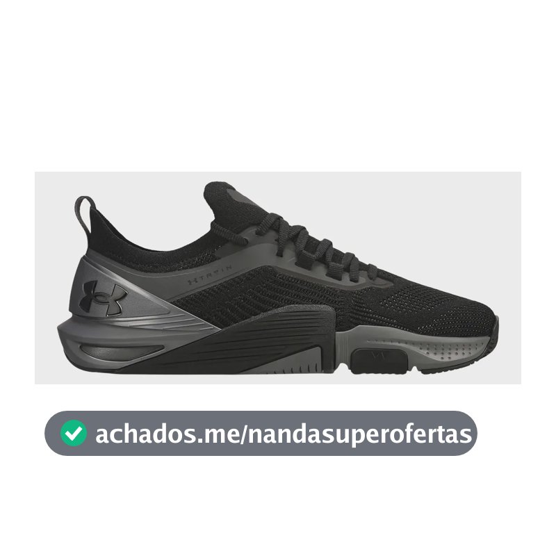 Tênis Academia Treino Unissex Tribase Cross 2se Under Armour Preto E Grafite Liso 36 Br