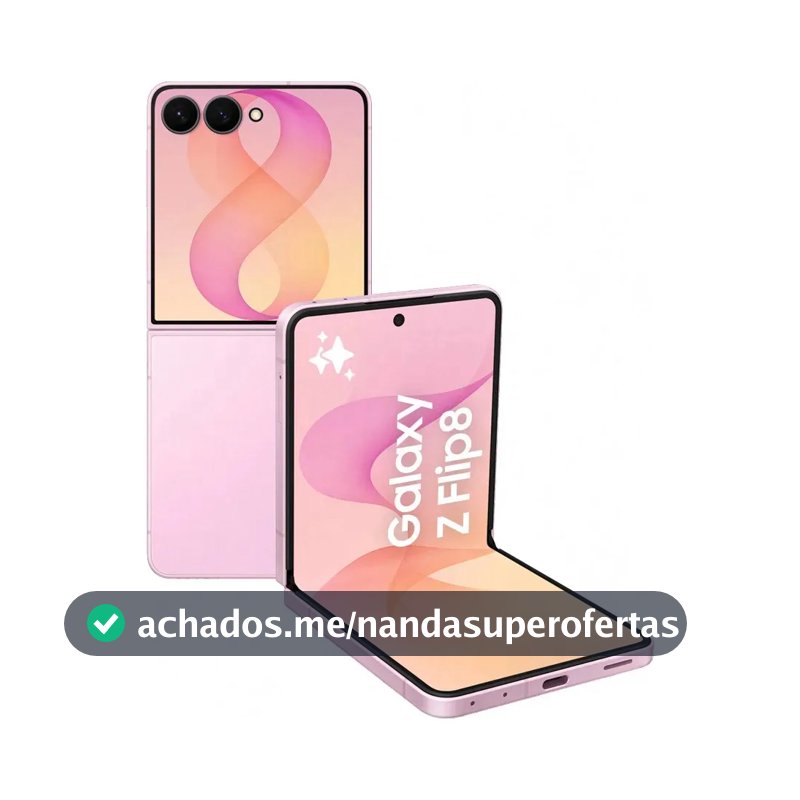 Celular Samsung Galaxy Z Flip8, 512gb 12gb Ram Câmera 50mp - Rosa