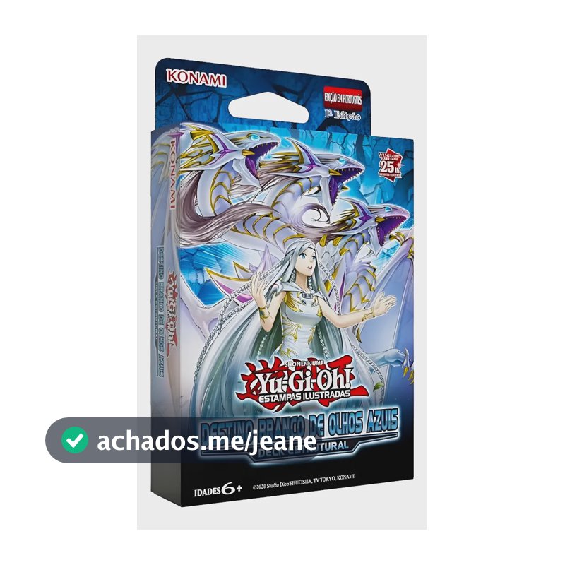 Yugioh Deck Estrutural Destino Branco De Olhos Azuis Yu Gi Oh Português